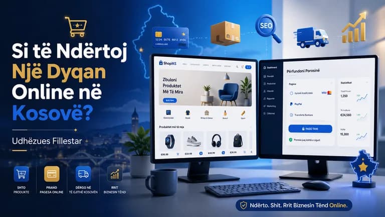 Si ta ndërtoj një dyqan online në Kosovë: Udhëzues Fillestar
