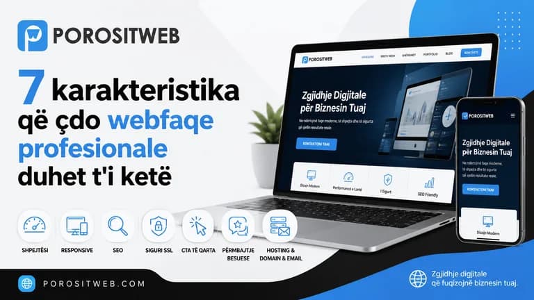 7 karakteristika që çdo webfaqe profesionale duhet t'i ketë
