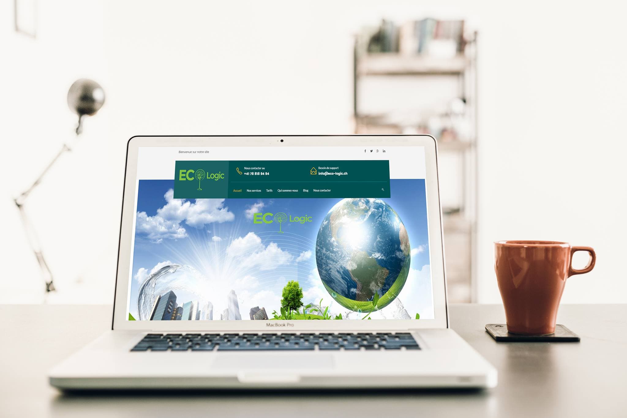 Eco Logic Webfaqe e radhes e dizajnuar nga Porosit Web