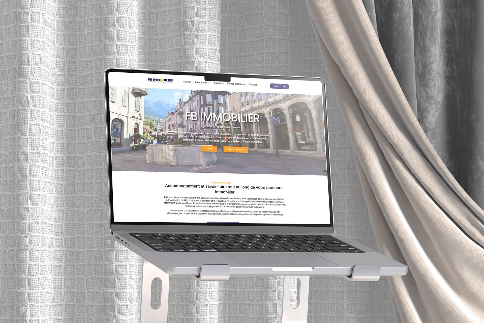 FB-IMMOBILIER.CH – Webfaqe për Menaxhim Pronash dhe Ndërmjetësim në Zvicër