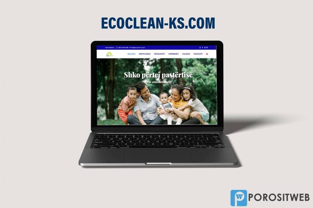 ECOCLEAN-KS.COM – Webfaqe Profesionale për Shërbime Pastrimi