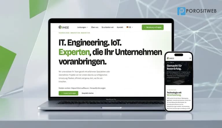 IMEE — Mehrsprachige Website für ein B2B-Technologieunternehmen